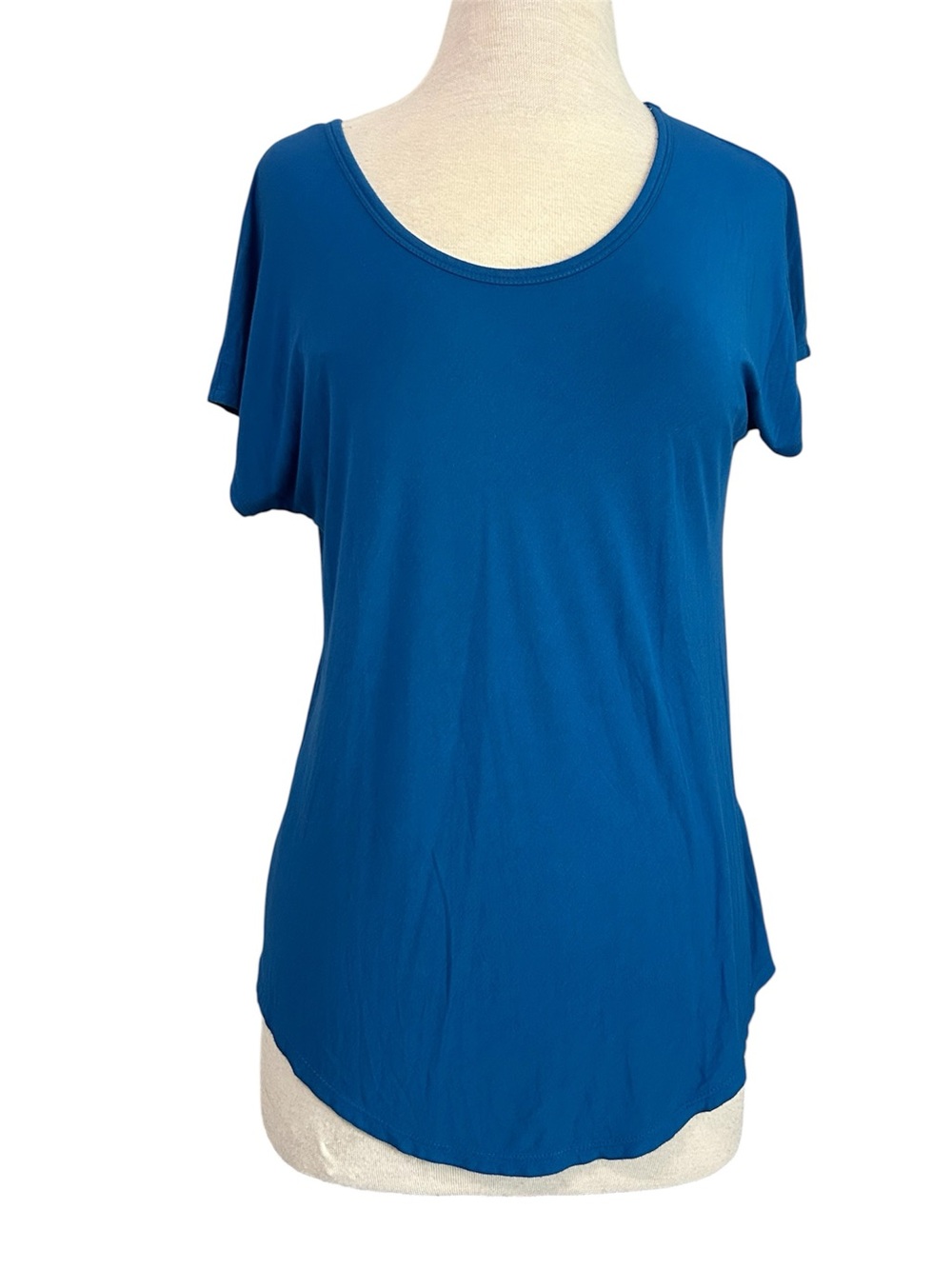 Lands End Royal Blue Soft and Stretchy Tee